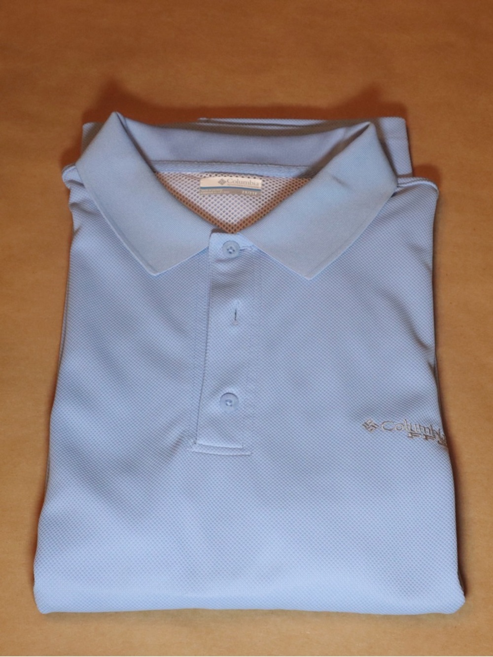 Columbia Men's Pale Blue Polo Shirt